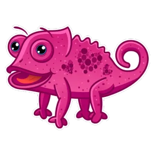 Chameleon telegram stickers