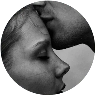 😍 kiss, couple, love, portrait, romance telegram sticker