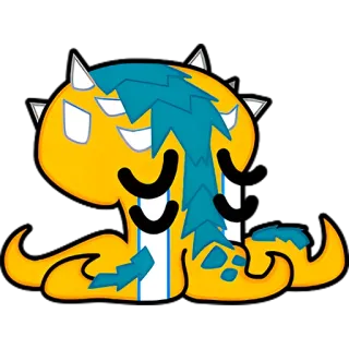 😭 monster, cartoon, character, creature, sticker telegram sticker