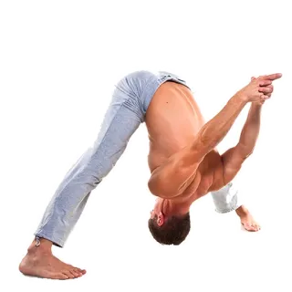 😃 man, yoga, fitness, body, pose, exercise telegram sticker