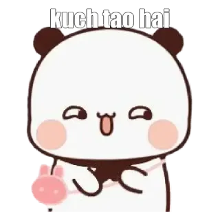 😋 kuch tao hai Panda, Mignon, Dessin animé, Kawaii, Autocollant whatsapp sticker
