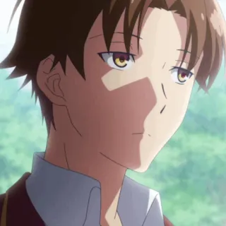 🎲 Ayanokoji Kiyotaka Classroom of the Elite Anime, Escola, Sério, Estudante, Kiyotaka whatsapp sticker