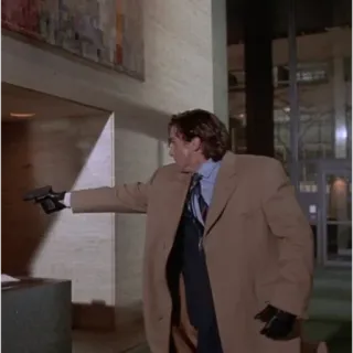 🪚 Patrick Bateman American Psycho american psycho, waffe, gewalt, patrick bateman, horror, christian bale telegram sticker