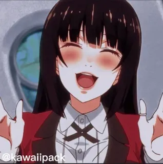 🥢 @kawaiipack anime, girl, kawaii, happy, fanart telegram sticker
