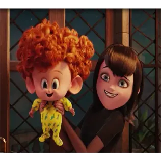 😁 Dennis Loughran Hotel Transylvania Мультфильм, Анимация, Фильм, Монстры на каникулах, Деннис, Мэвис telegram sticker