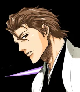 👑 Sosuke Aizen Bleach Anime, Manga, Bleach, Sosuke Aizen, Cattivo, Personaggio anime telegram sticker