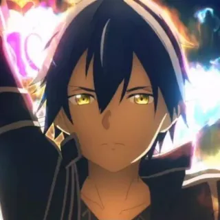😡 Kirito Sword Art Online Anime, Sword Art Online, Kirito, Personaje, Animación telegram sticker