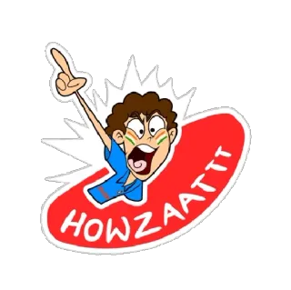 🤑 HOWZAATTT Cricket, Sport, Howzat, Cartoon, Feier telegram sticker