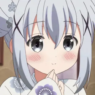 💙 Anime, Słodkie, Dziewczyna, Postać, Manga telegram sticker