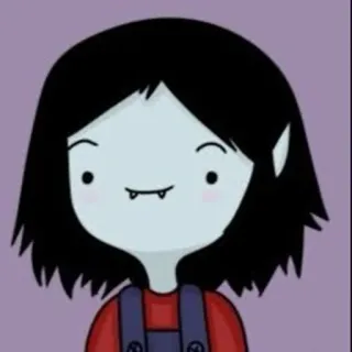 🖤 Marceline Adventure Time cartoon, vampire, anime, marceline, adventure time whatsapp sticker