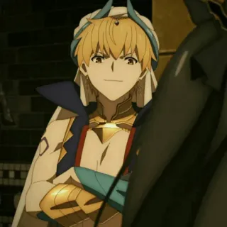 ✨ Gilgamesh Fate anime, fate, golden, king, archer telegram sticker