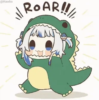 🦈 Gawr Gura (@TodorokiShouto) telegram stickers