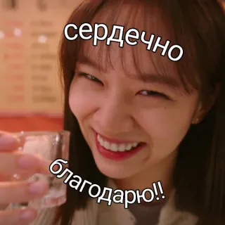 ☺️ сердечно благодарю!! smile, cheers, drink, happy, woman telegram sticker