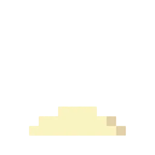 😐 pixel art, cloud, beige whatsapp sticker