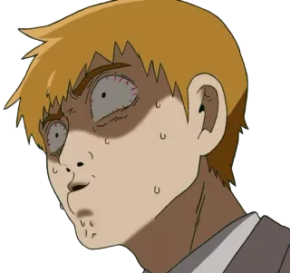 💧 Reigen Arataka Mob Psycho 100 Anime, Reigen Arataka, Mob Psycho 100, lustiges Gesicht, Ausdruck whatsapp sticker