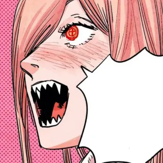 🗯 Power Chainsaw Man anime, manga, chainsaw man, power, demonio, dibujos animados whatsapp sticker