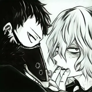 😳 Tomura Shigaraki My Hero Academia anime, manga, villain, character, fanart, my hero academia, tomura shigaraki telegram sticker