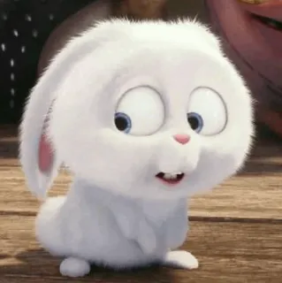 🐰 Snowball The Secret Life of Pets Hase, Kaninchen, Tier, süß, Cartoon, Haustier telegram sticker