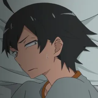 🕸 Hachiman Hikigaya My Teen Romantic Comedy SNAFU Anime, Personagem, Deitado, Hachiman Hikigaya telegram sticker