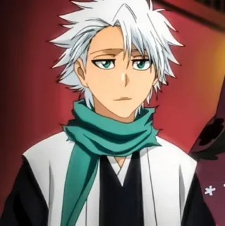 😌 Toshiro Hitsugaya Bleach anime, Bleach, Toshiro Hitsugaya, captain, white hair telegram sticker