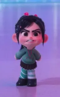 🦋 Vanellope von Schweetz Wreck-It Ralph cartoon, vanellope, wreck-it ralph, disney, character whatsapp sticker