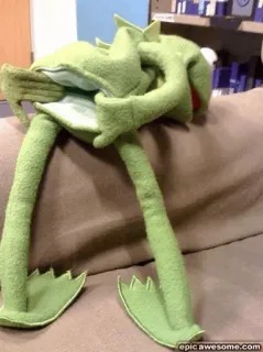 🖕 Kermit kermit the frog, muppets, puppet, funny, green, stuffed animal telegram sticker
