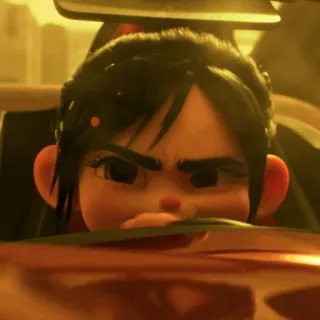 🥨 Vanellope von Schweetz Wreck-It Ralph vanellope, detona ralph, disney, desenho animado, animação whatsapp sticker