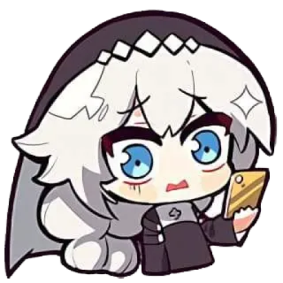 😨 anime, cartoon, chibi, cute, sticker telegram sticker
