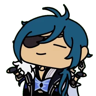 🎼 Kaeya Genshin Impact anime, videogioco, Kaeya, Genshin Impact, arrogante telegram sticker