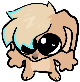 🥺 kartun, binatang, imut, stiker, seni, ilustrasi telegram sticker