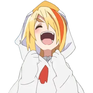 😍 Аниме, Персонаж, Счастливый, Улыбающийся, Милый, Мультфильм telegram sticker