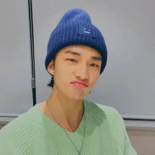 🍫 Pessoa, Homem, Retrato, Gorro, Coreano, Asiático whatsapp sticker