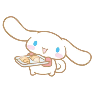 🍞 Cinnamoroll süß, cinnamoroll, kawaii, sanrio, backen, hase telegram sticker