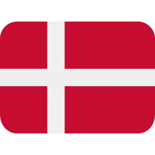 🇩🇰 Dinamarca, Danés, Bandera, Europa, Nórdico telegram sticker