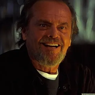 😈 Jack Nicholson Schauspieler, Promi, Lächeln, Porträt whatsapp sticker