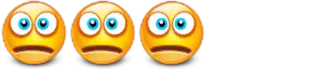 😳 Emoji, Gesicht, Schockiert, Besorgt, Ausdruck, Emotion whatsapp sticker