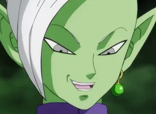 😏 Zamasu Dragon Ball Super Anime, Dragon Ball Super, Zamasu, Karakter, Kulit hijau, Penjahat telegram sticker