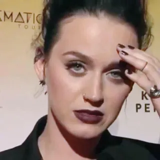 😐 Katy Perry cantante, celebrità, persona, donna, popstar telegram sticker