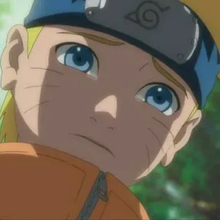 🍥 Naruto Аниме, Ниндзя, Грустный, Парень, Желтые волосы telegram sticker