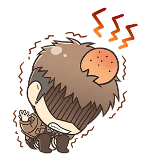 😩 Anime, Sticker, En colère, Choqué, Frustré telegram sticker