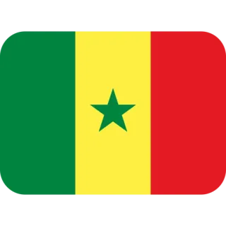 🇸🇳 senegal, bandera, país, áfrica telegram sticker