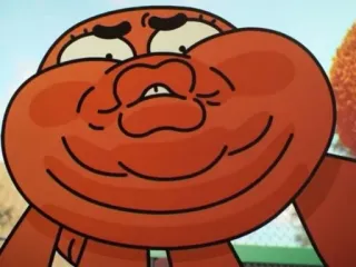 🥵 Darwin Watterson The Amazing World of Gumball kartun, oranye, ikan, lucu, animasi telegram sticker