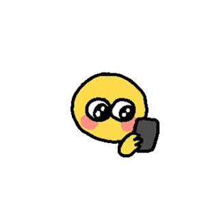 👀 Emoji, Sticker, Ruborizar, Fofo telegram sticker