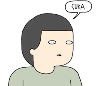 👍 SUKA Cartoon, Ausdruck, Sprechblase, Genervt, Wut telegram sticker