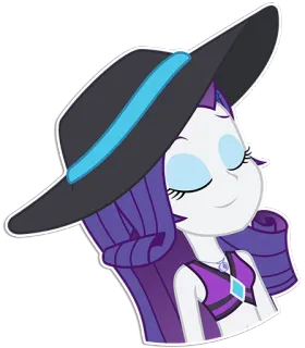 😌 Rarity My Little Pony raridade, mlp, my little pony, desenho animado, animado, cavalo telegram sticker