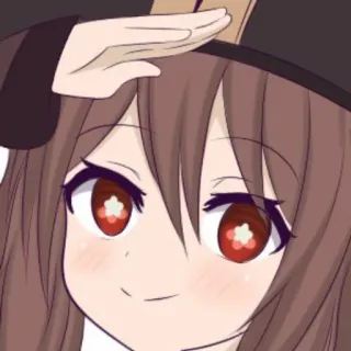 😏 Hu Tao Genshin Impact Anime, Personagem, Hu Tao, Genshin Impact, Saudação telegram sticker