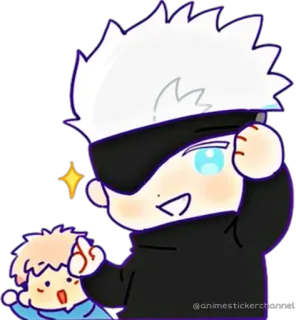 😁 Gojo Satoru Jujutsu Kaisen @animestickerchannel Anime, Manga, Gojo, Jujutsu Kaisen, Satoru Gojo, Sticker telegram sticker