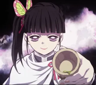 🌸 Kanao Tsuyuri Demon Slayer anime, demon slayer, kanao tsuyuri, girl, manga, cute telegram sticker
