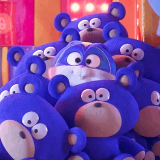 ☁️ blue bears, stuffed animals, cartoon bears, cute, toy telegram sticker