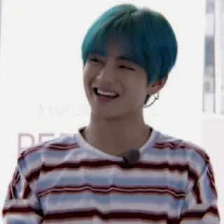 ⚔ kpop, person, lächeln, glücklich, mann, v, taehyung telegram sticker